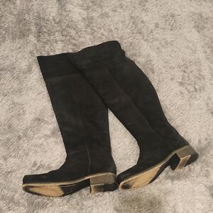 Seychelles Black Over-the-Knee Suede Boots Size 6.5!